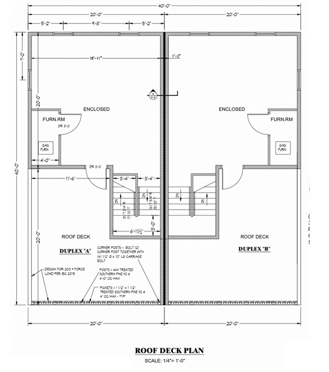 Baden Roof Deck Floor Plan
